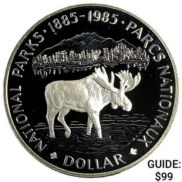 1985 Silver Canada Dollar coin