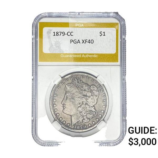 1879-CC Morgan Silver Dollar PGA XF40