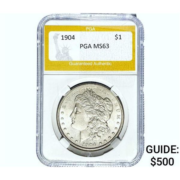 1904 Morgan Silver Dollar PGA MS63