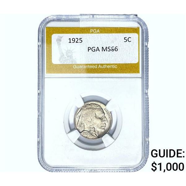 1925 Buffalo Nickel PGA MS66