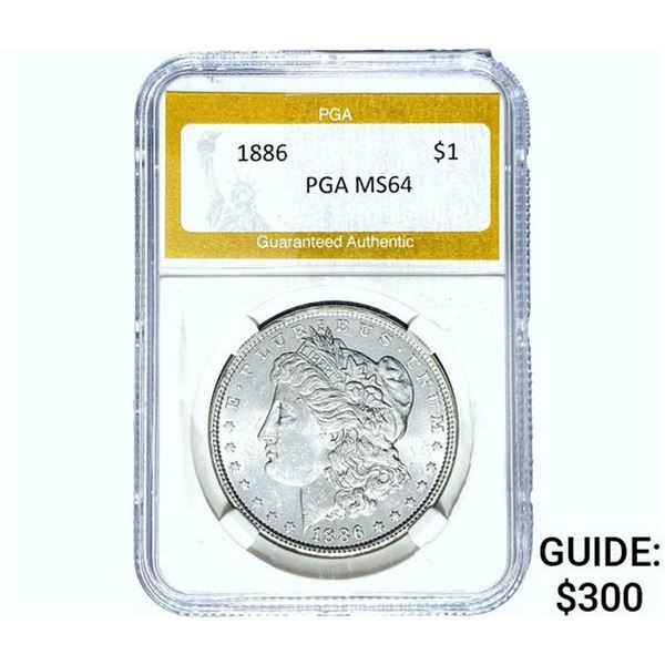 1886 Morgan Silver Dollar PGA MS64