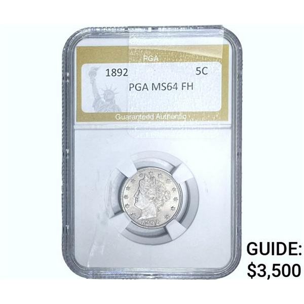1892 Liberty Victory Nickel PGA MS64