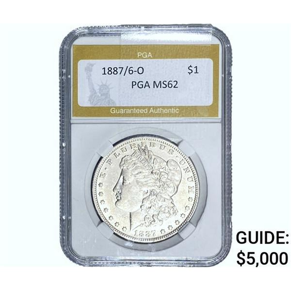 1887/6-O Morgan Silver Dollar PGA MS62