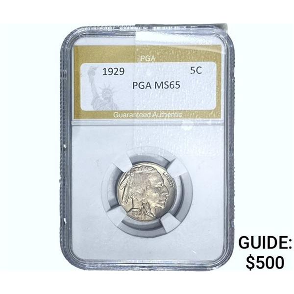 1929 Buffalo Nickel PGA MS65