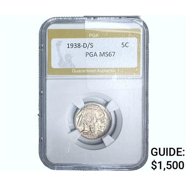 1938-D/S Buffalo Nickel PGA MS67