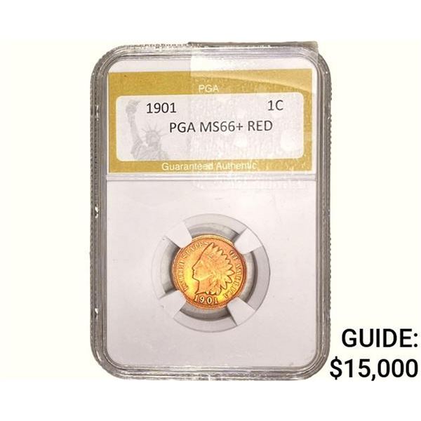 1901 Indian Head Cent PGA MS66+ Red