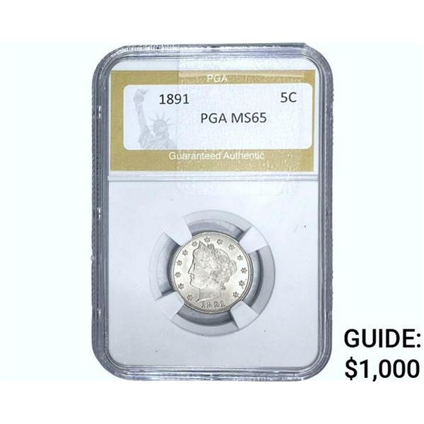1891 Liberty Victory Nickel PGA MS65