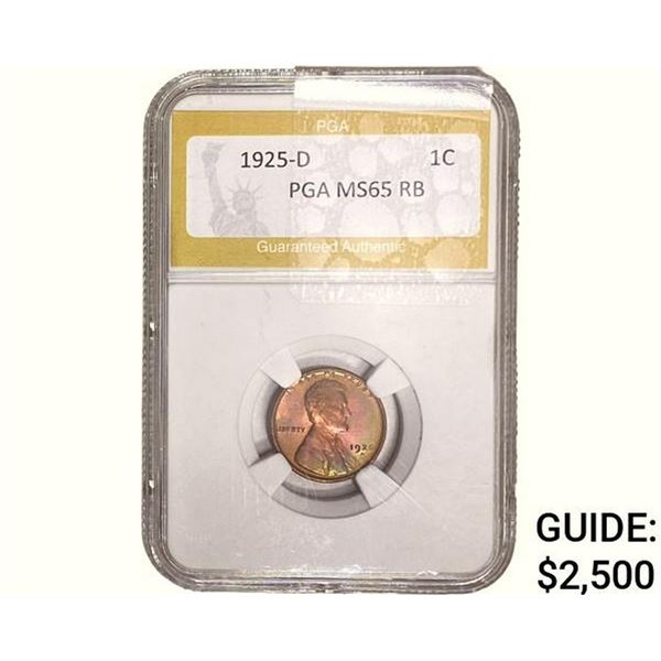 1925-D Wheat Cent PGA MS65 RB