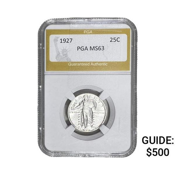 1927 Standing Liberty Quarter PGA MS63