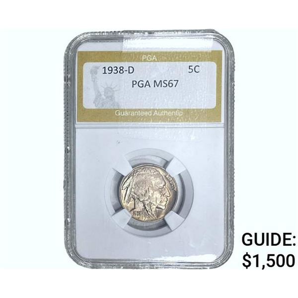 1938-D Buffalo Nickel PGA MS67