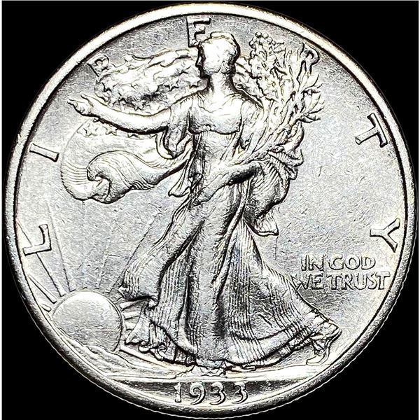 1933-S Walking Liberty Half Dollar NEARLY UNCIRCULATED