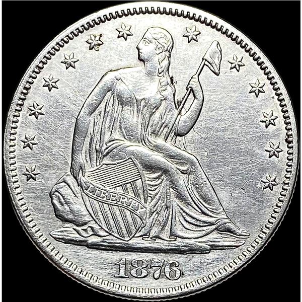 1876 Seated Liberty Half Dollar CLOSELY UNCIRCULATED