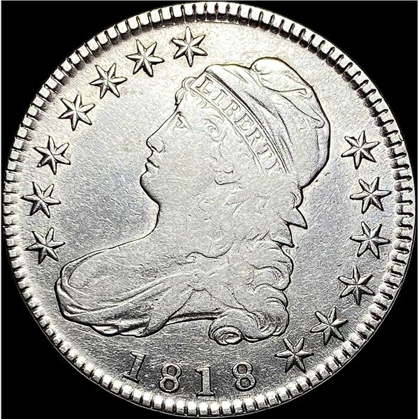 1818 Capped Bust Half Dollar LIGHTLY CIRCULATED