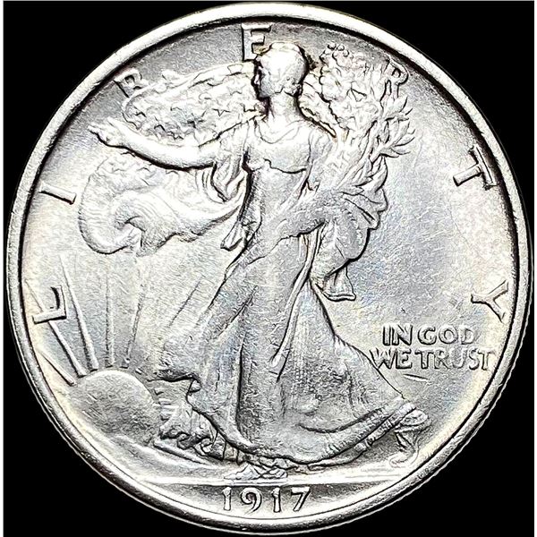 1917-S Walking Liberty Half Dollar CLOSELY UNCIRCULATED