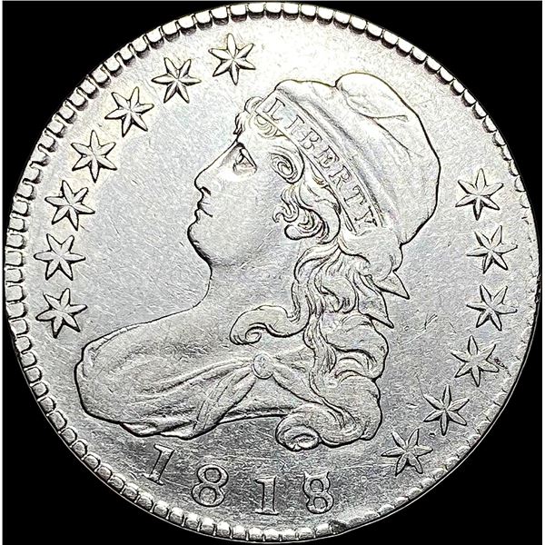 1818 Capped Bust Half Dollar LIGHTLY CIRCULATED