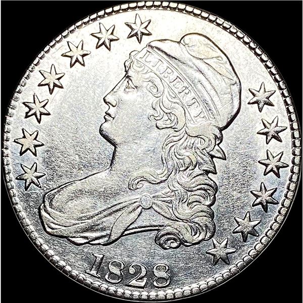 1828 Capped Bust Half Dollar CLOSELY UNCIRCULATED