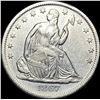 Image 1 : 1867-S Seated Liberty Half Dollar NEARLY UNCIRCULATED