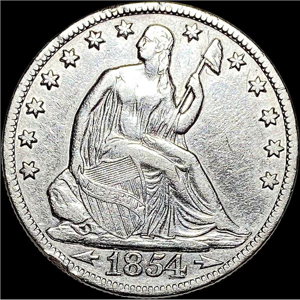 1854-O Seated Liberty Half Dollar Arrows NEARLY UNCIRCULATED