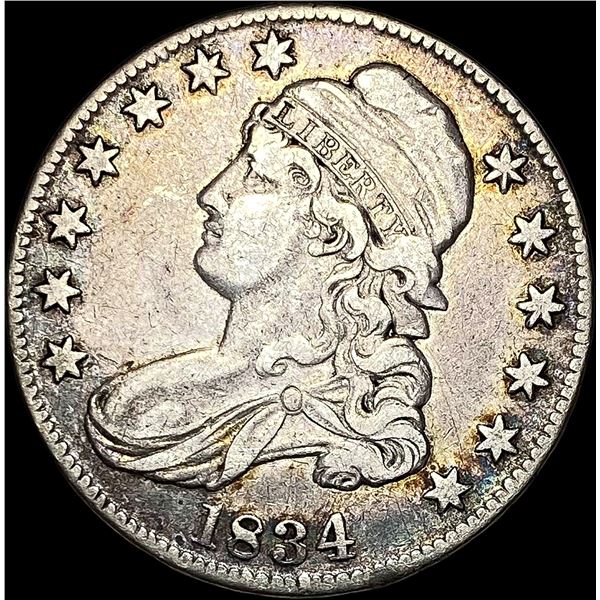 1834 Capped Bust Half Dollar LIGHTLY CIRCULATED