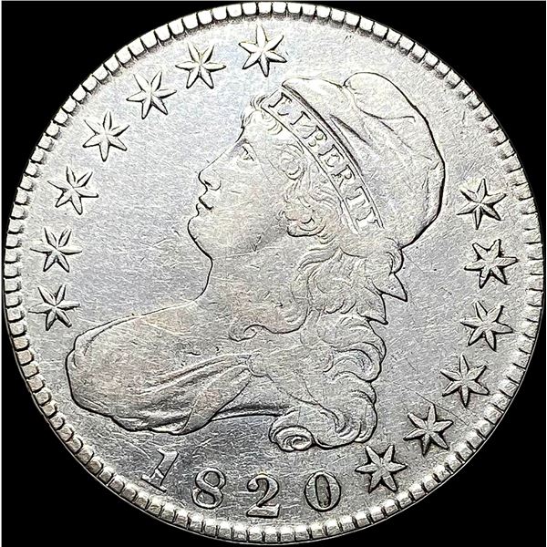 1820 Capped Bust Half Dollar NEARLY UNCIRCULATED