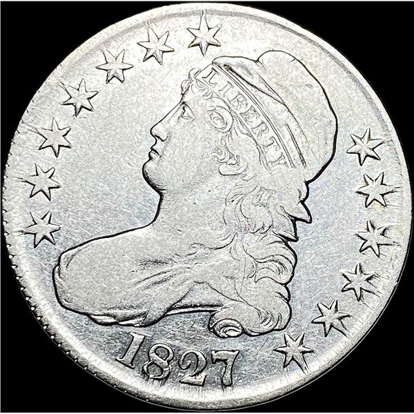 1827 Capped Bust Half Dollar LIGHTLY CIRCULATED