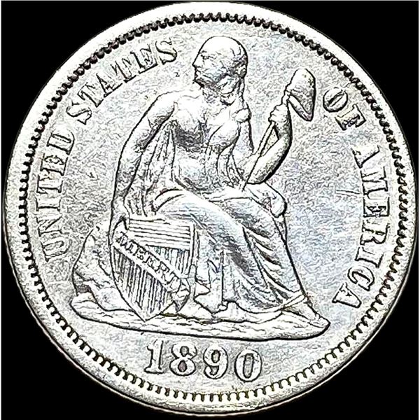 1890 Seated Liberty Dime CLOSELY UNCIRCULATED