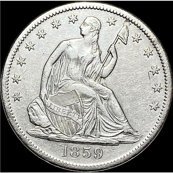 1859-S Seated Liberty Half Dollar UNCIRCULATED