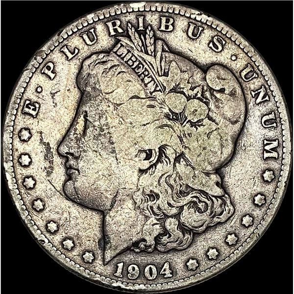 1904-S Silver Morgan Dollar LIGHTLY CIRCULATED