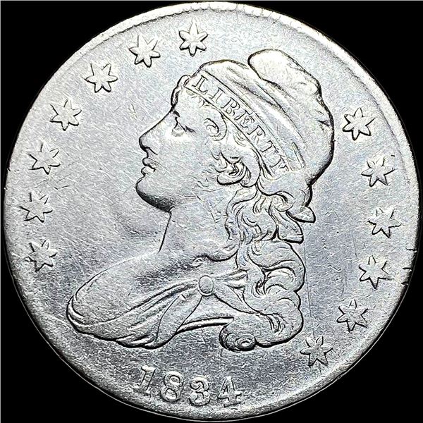 1834 Capped Bust Half Dollar LIGHTLY CIRCULATED