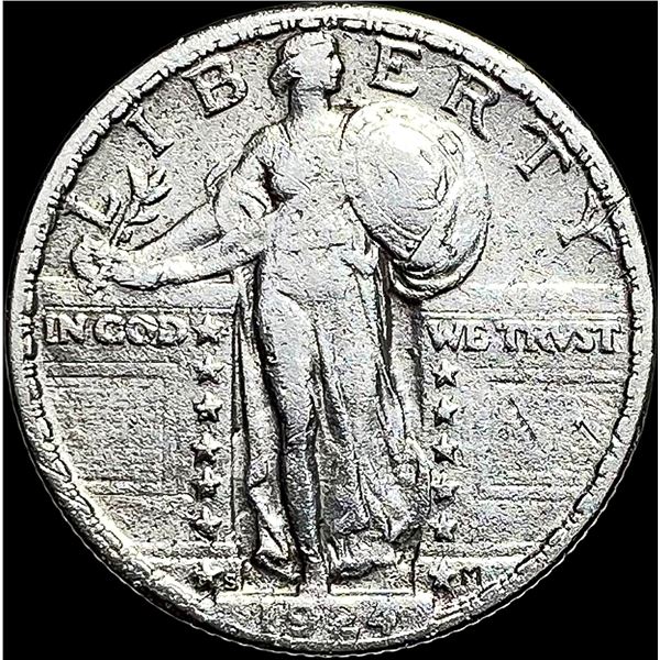 1924-S Silver Standing Liberty Quarter LIGHTLY CIRCULATED