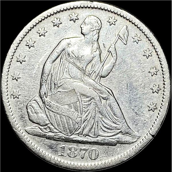 1870-S Seated Liberty Half Dollar HIGH GRADE
