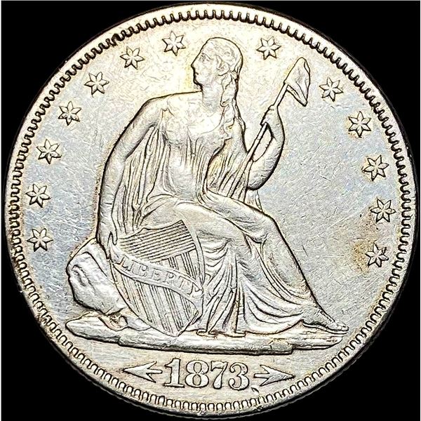 1873 Seated Liberty Half Dollar Arrows CLOSELY UNCIRCULATED