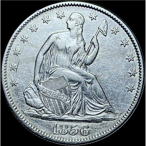 1856 Seated Liberty Half Dollar CHOICE AU