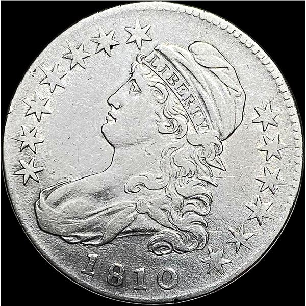 1810 Capped Bust Silver Half Dollar CLOSELY UNCIRCULATED