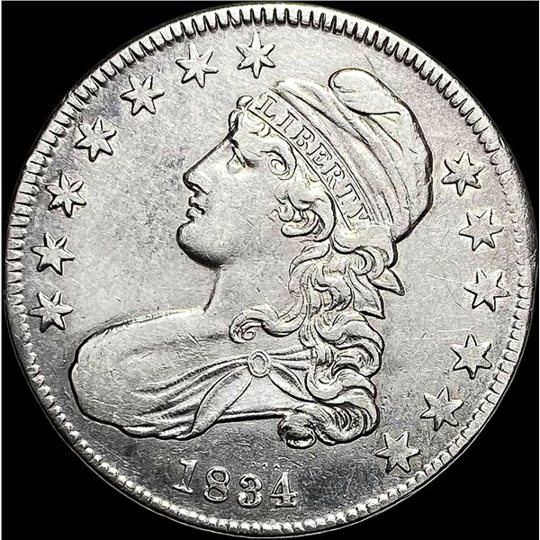 1834 Silver Capped Bust Half Dollar CLOSELY UNCIRCULATED