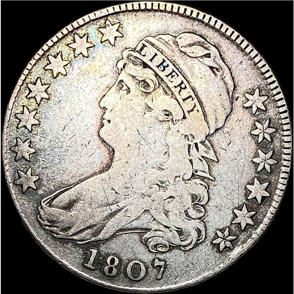 1807 Silver Capped Bust Half Dollar NICELY CIRCULATED