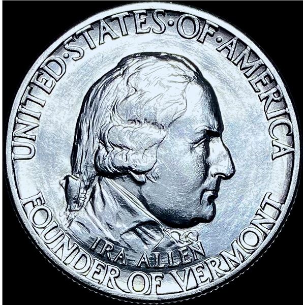 1927 Silver Vermont Half Dollar CHOICE BU