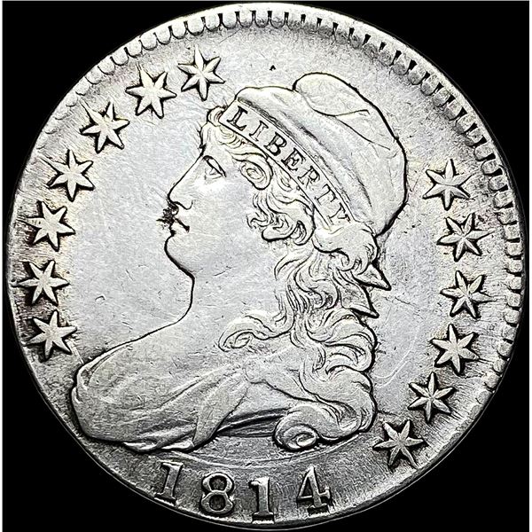 1814 Capped Bust Half Dollar LIGHTLY CIRCULATED