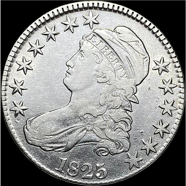 1825 Capped Bust Half Dollar CLOSELY UNCIRCULATED