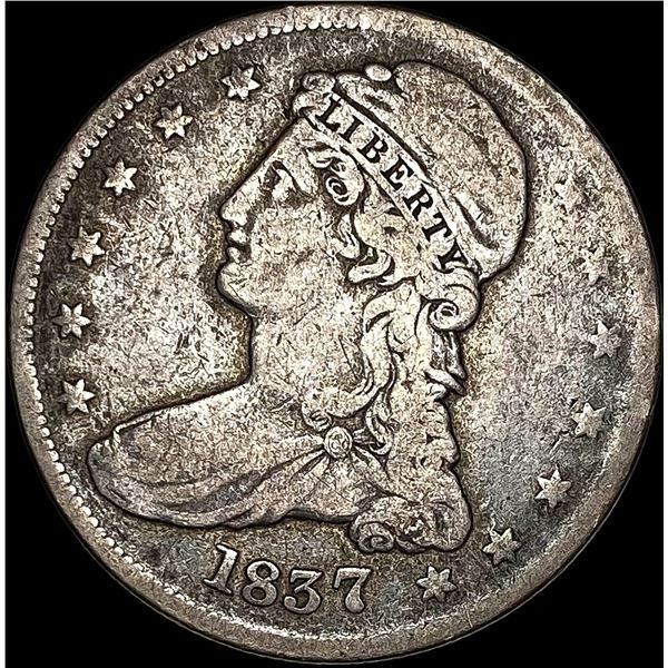 1837 Capped Bust Half Dollar NICELY CIRCULATED