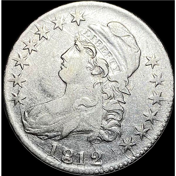 1812 Capped Bust Half Dollar LIGHTLY CIRCULATED