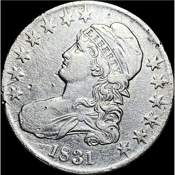 1831 Capped Bust Half Dollar LIGHTLY CIRCULATED