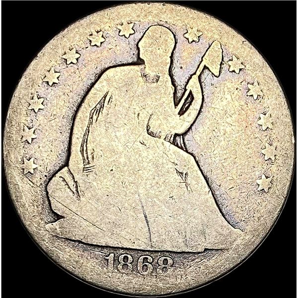 1868-S Seated Liberty Half Dollar NICELY CIRCULATED