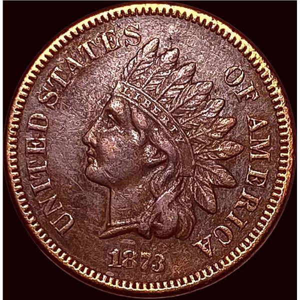 1873 Indian Head Cent CLOSELY UNCIRCULATED