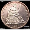 Image 1 : 1862 Seated Liberty Half Dollar SUPERB GEM PROOF