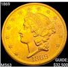 Image 1 : 1869 $20 Gold Double Eagle CHOICE BU
