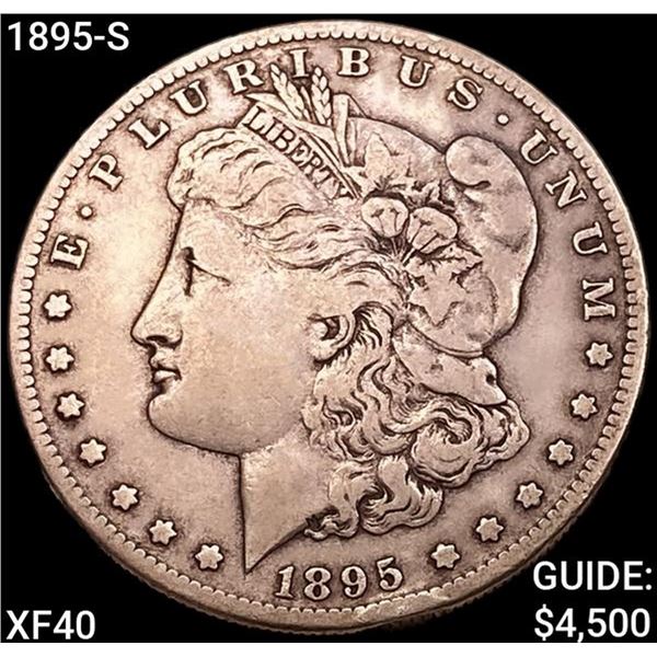 1895-S Morgan Silver Dollar NEARLY UNCIRCULATED