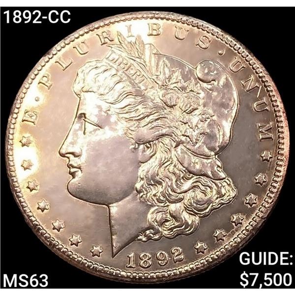 1892-CC Morgan Silver Dollar CHOICE BU