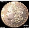 Image 1 : 1892-CC Morgan Silver Dollar CHOICE BU