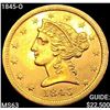Image 1 : 1845-O $5 Gold Half Eagle CHOICE BU